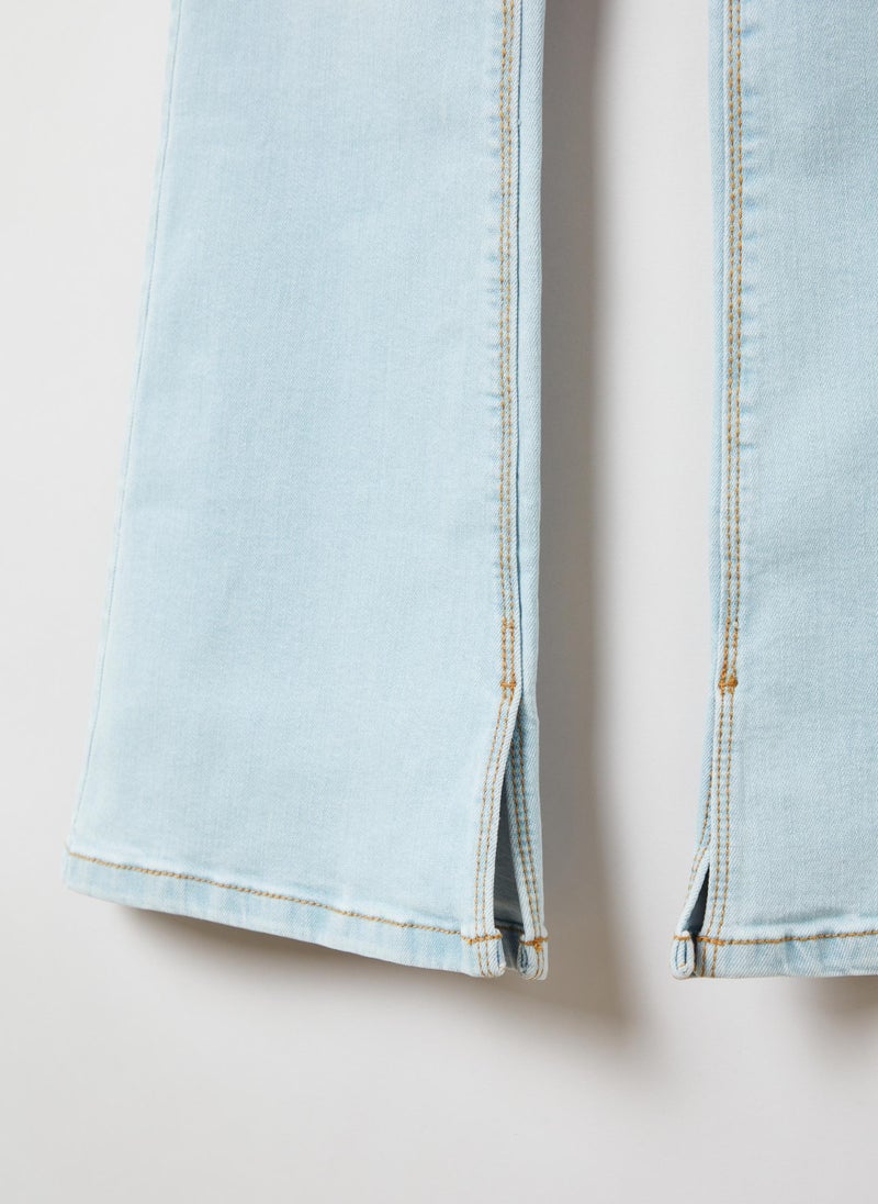 Flare-fit jeans with five pockets