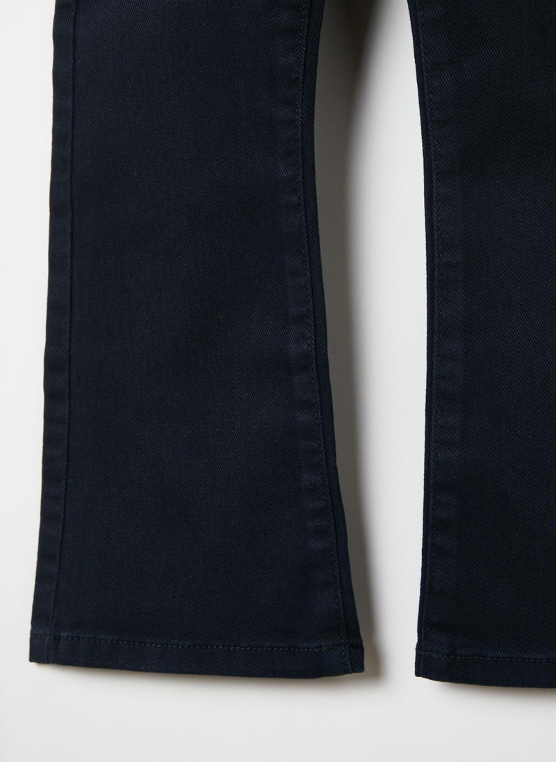 Flare-fit jeans with pockets