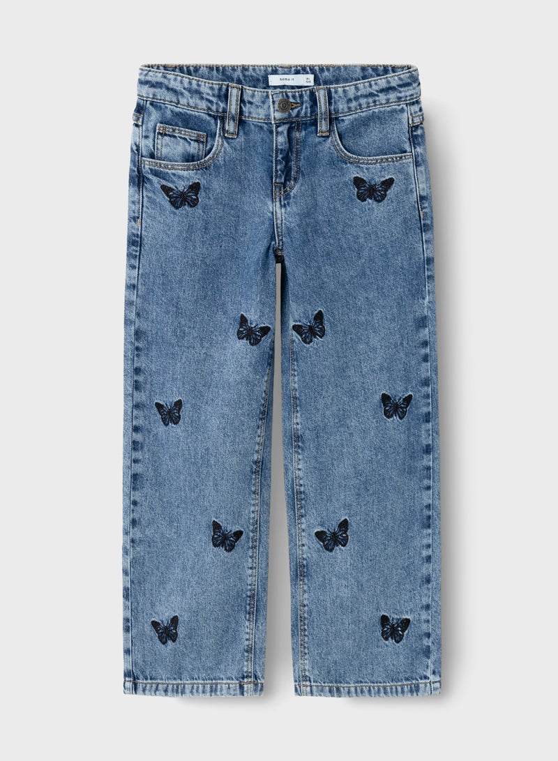 Kids Printed Jeans