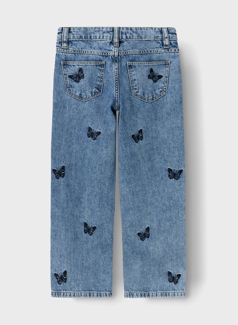 Kids Printed Jeans