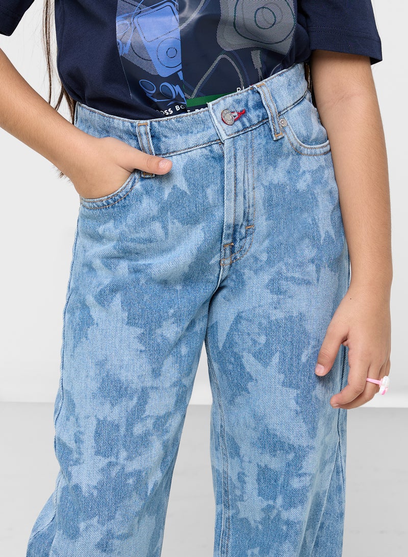 Kids Straight Fit Denim Jeans