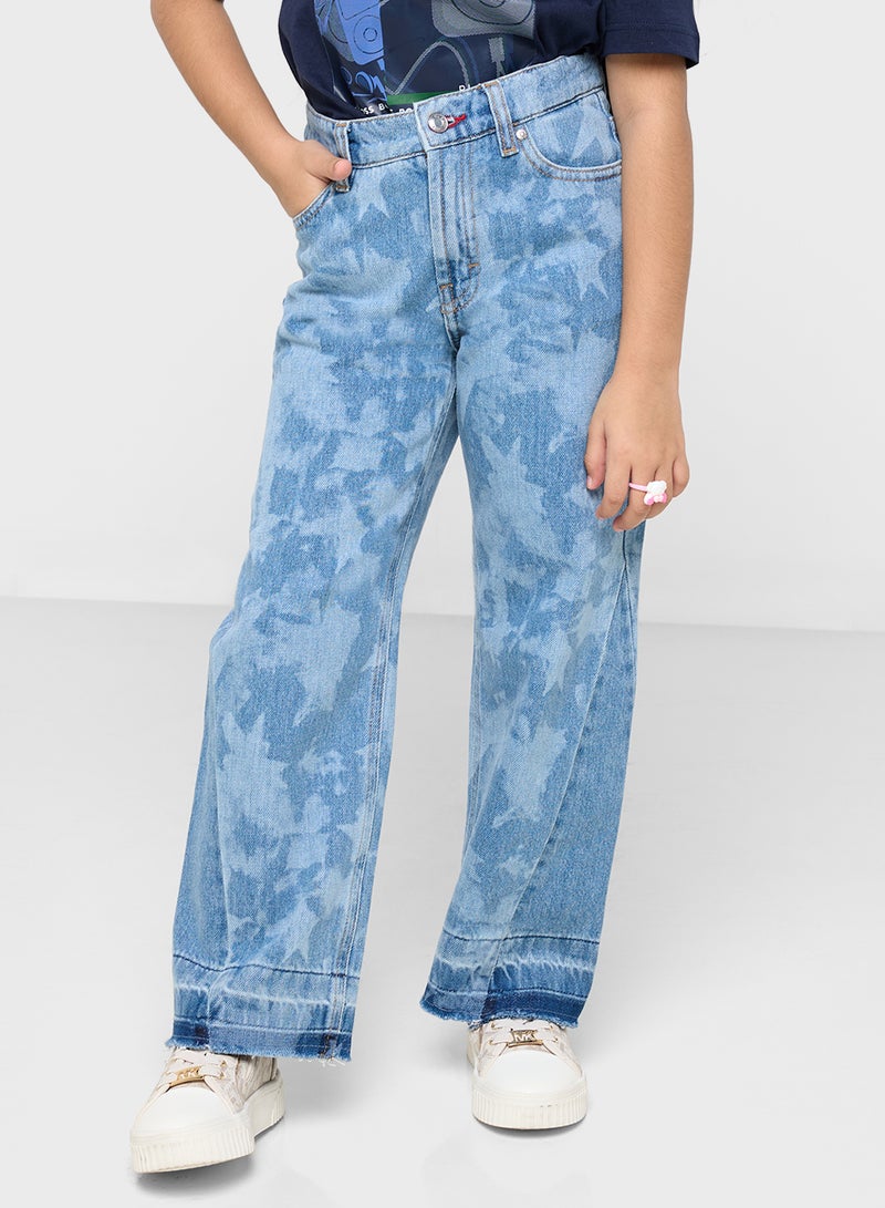 Kids Straight Fit Denim Jeans