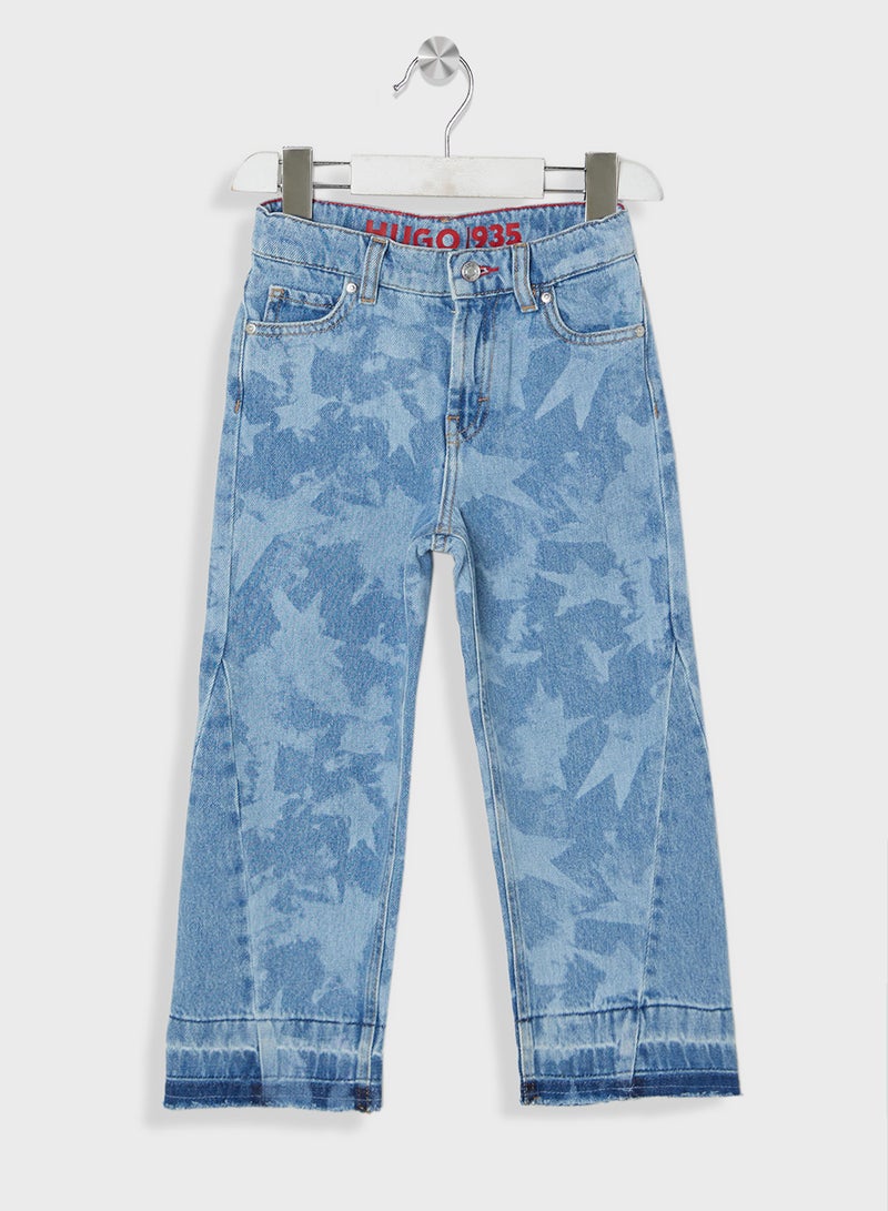 Kids Straight Fit Denim Jeans