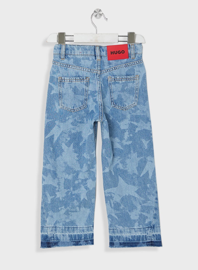 Kids Straight Fit Denim Jeans