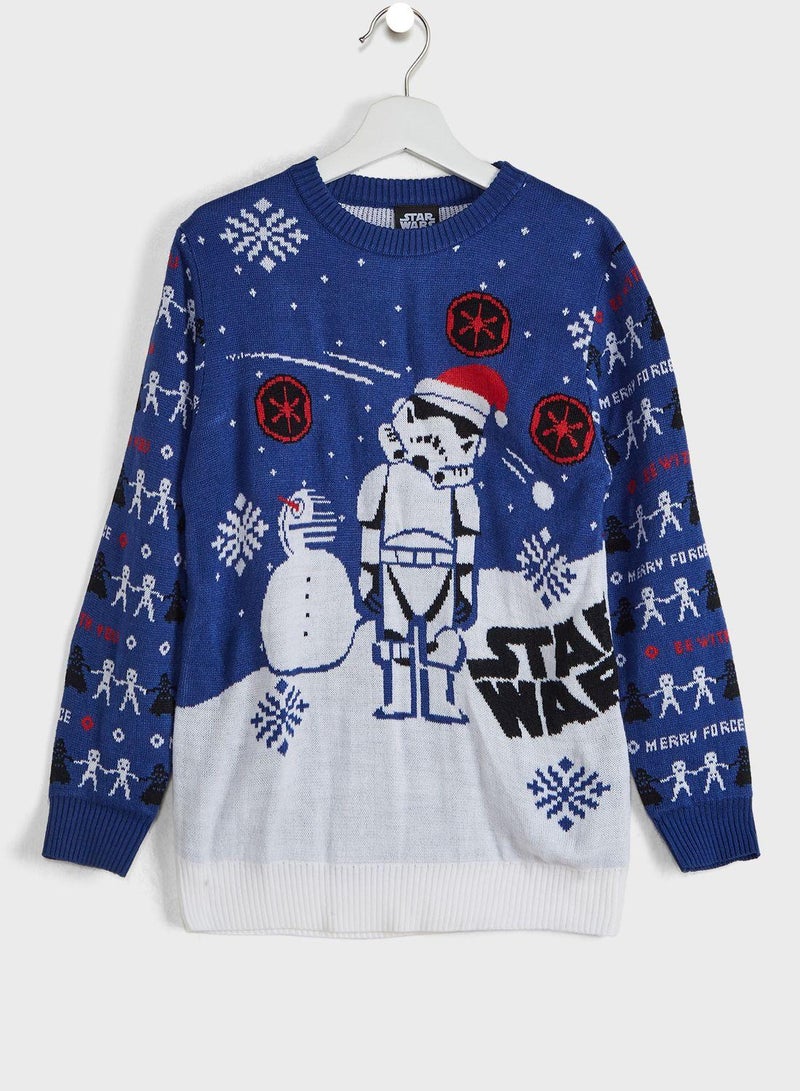 Kids Starwars Christmas Sweater