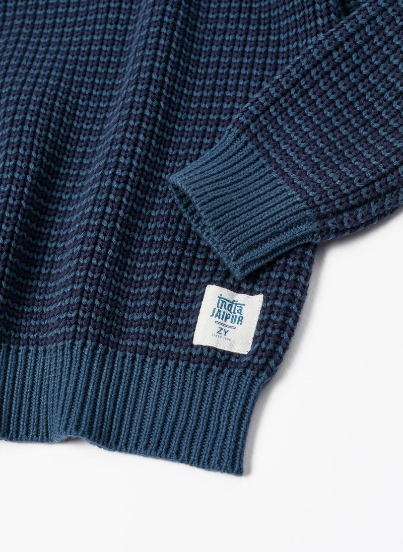 Cotton Knit Jumper for Boys