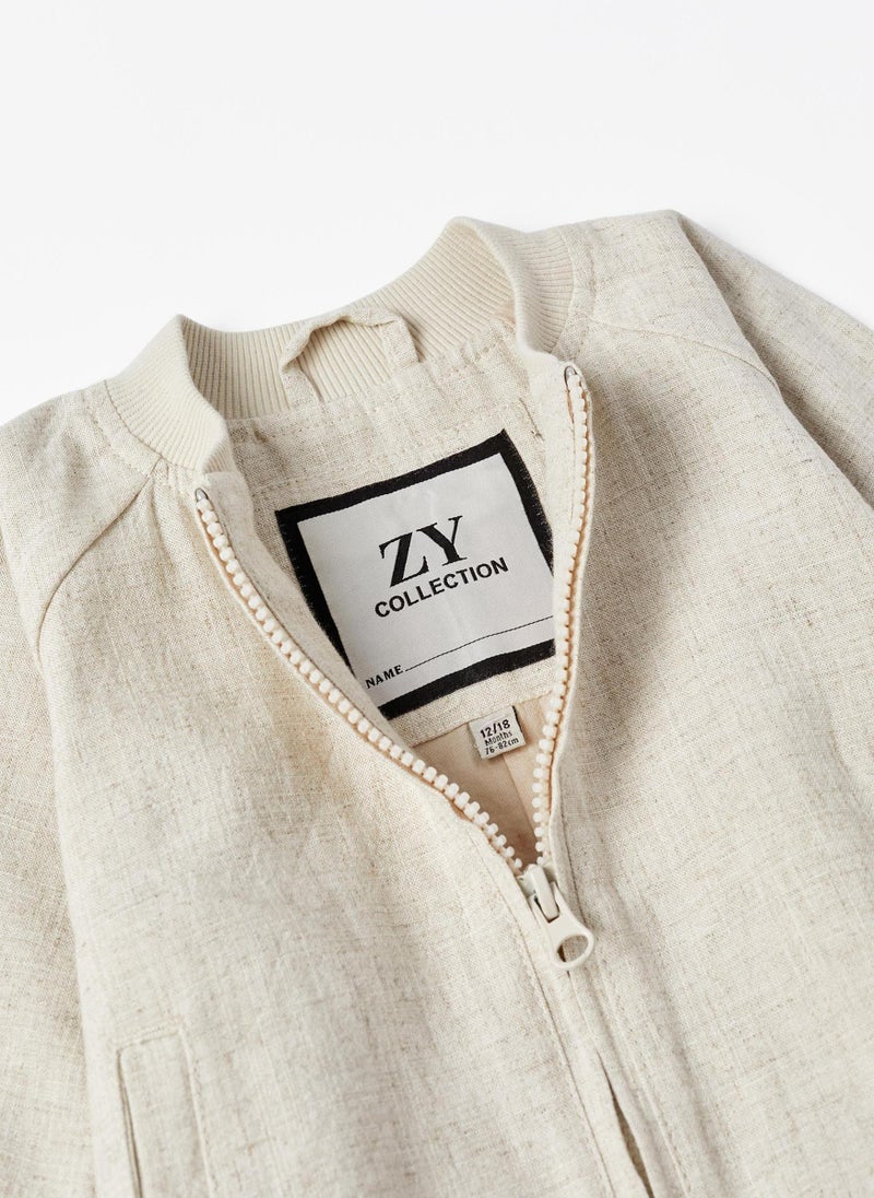 Linen Jacket for Baby Boys