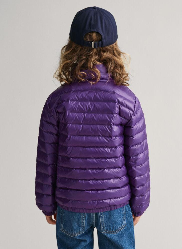 Kids Shiny Lightweight Padded Down Jacket