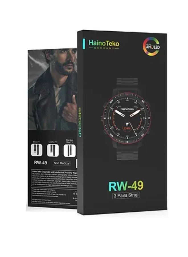 Haino Teko RW49 Three Pairs Smartwatch_Black