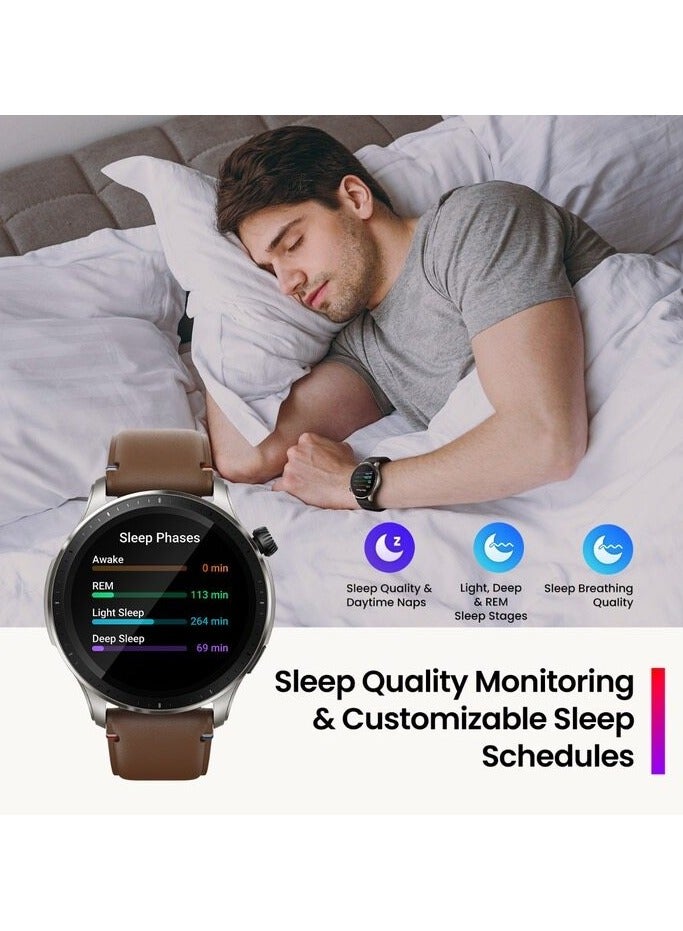 Amazfit GTR 4 Smart Watch-brown