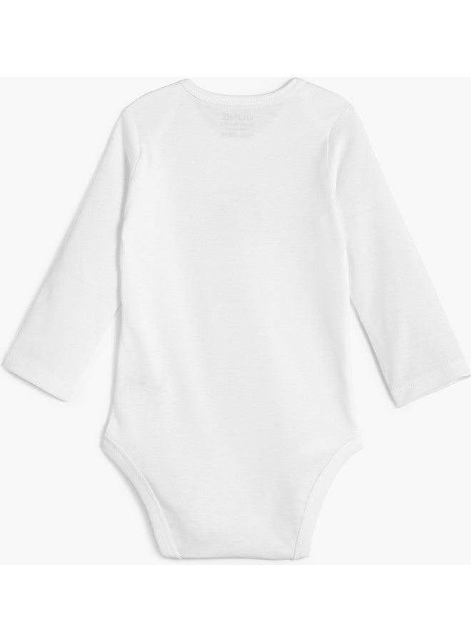 June Baby Basic 5-Piece Long Sleeve Bodysuit White White