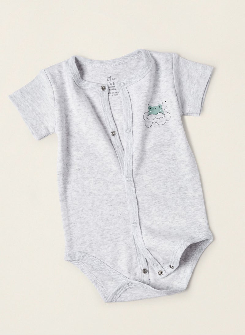 Zippy Pack 4 Cotton Bodysuits for Babies and Newborns Cloud