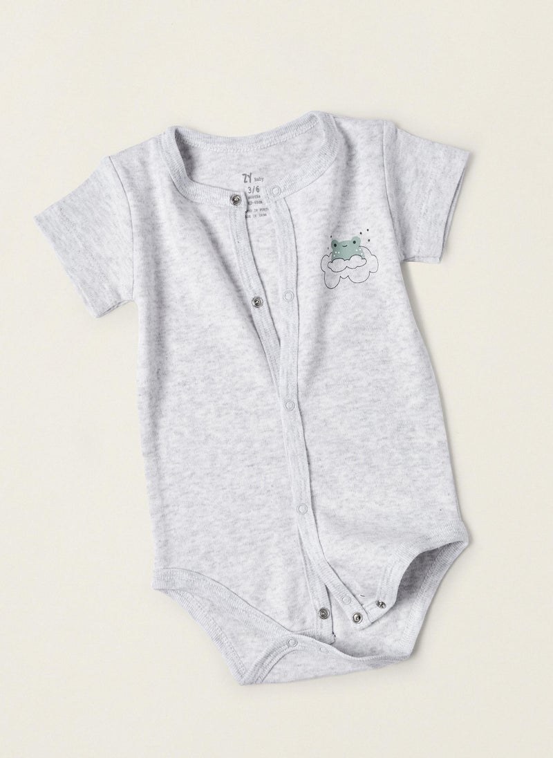 Zippy Pack 4 Cotton Bodysuits for Babies and Newborns Cloud