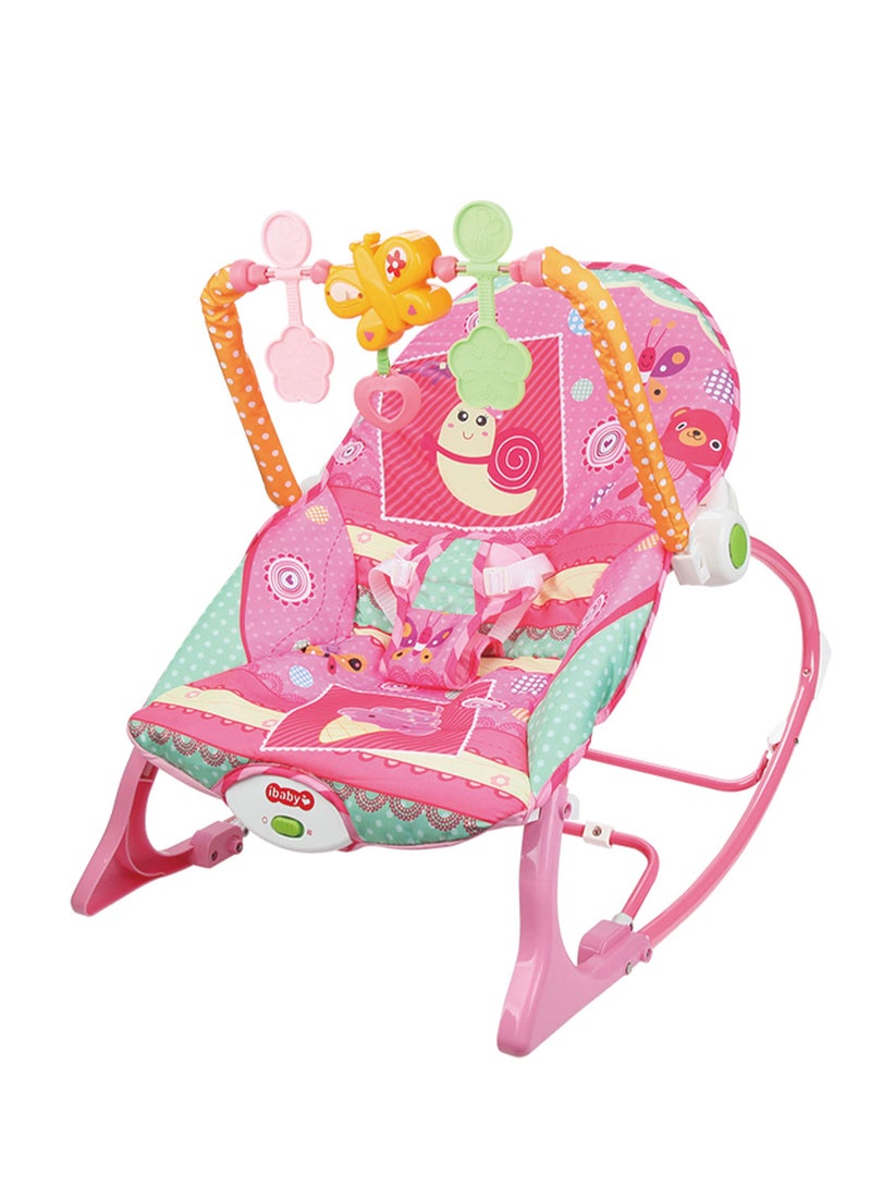 Multifunctional Baby Rockers, Cartoon Newborn Rocking Chair With Music And Toy, Can Sit And Lie, Baby Bouncer