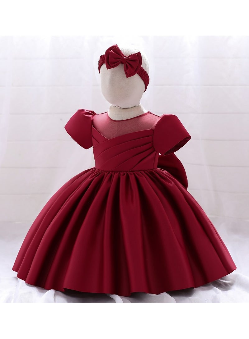 Amy Party Dress Short Dark Red Colour