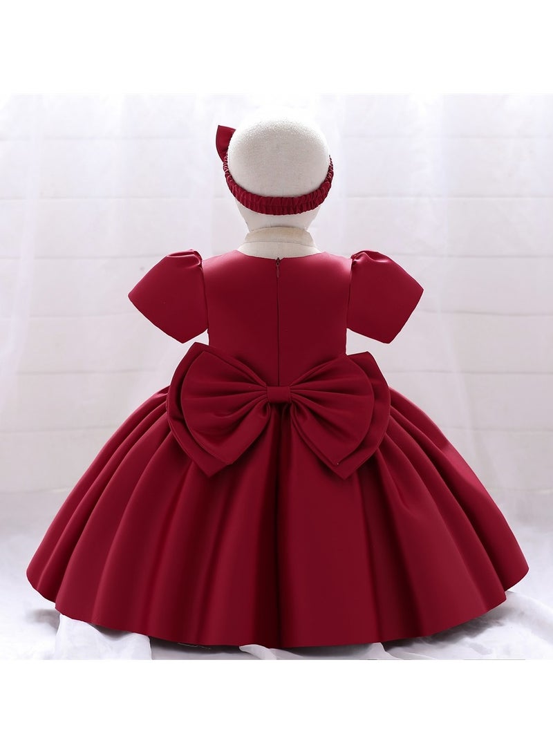 Amy Party Dress Short Dark Red Colour