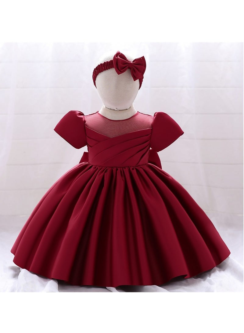 Amy Party Dress Short Dark Red Colour