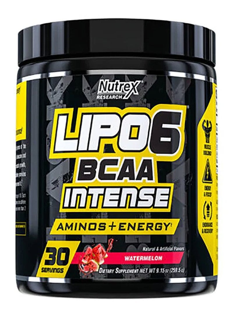 Nutrex, Lipo 6, BCAA, Watermelon, 260g, 30 Servings