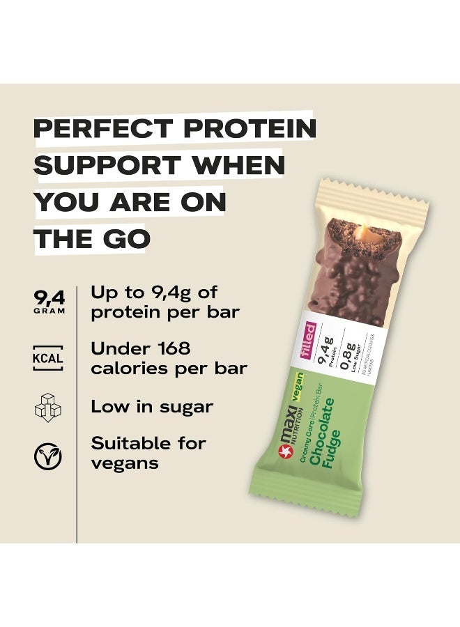 Vegan Creamy Core Protein Bar Chocolate Fudge