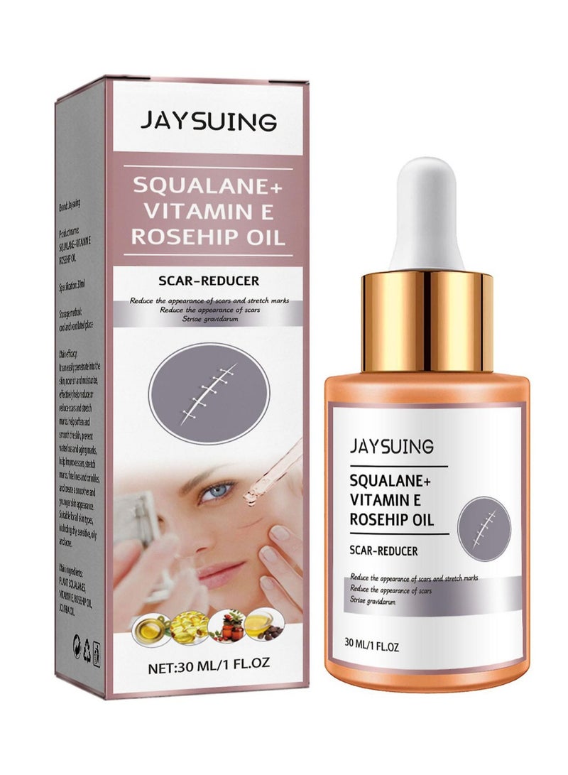 Squalane Vitamin E Rosehip Oil Fade Scars Repair Skin Essential Oil