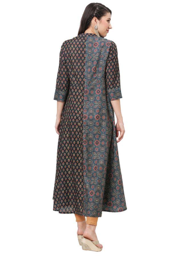 Multi Print Flared Kurti