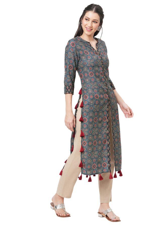 Boho Kurti With Tassels