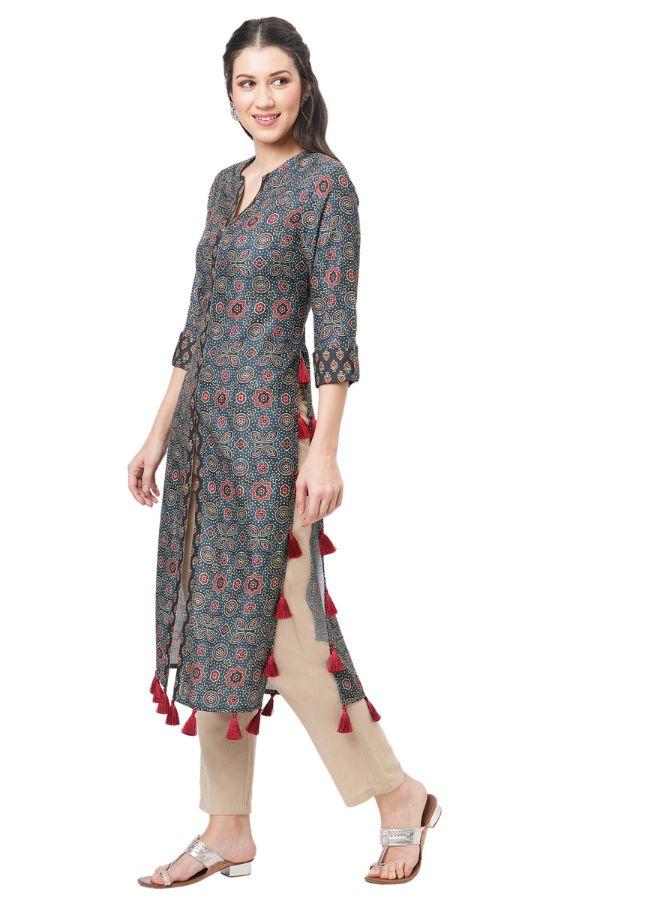 Boho Kurti With Tassels