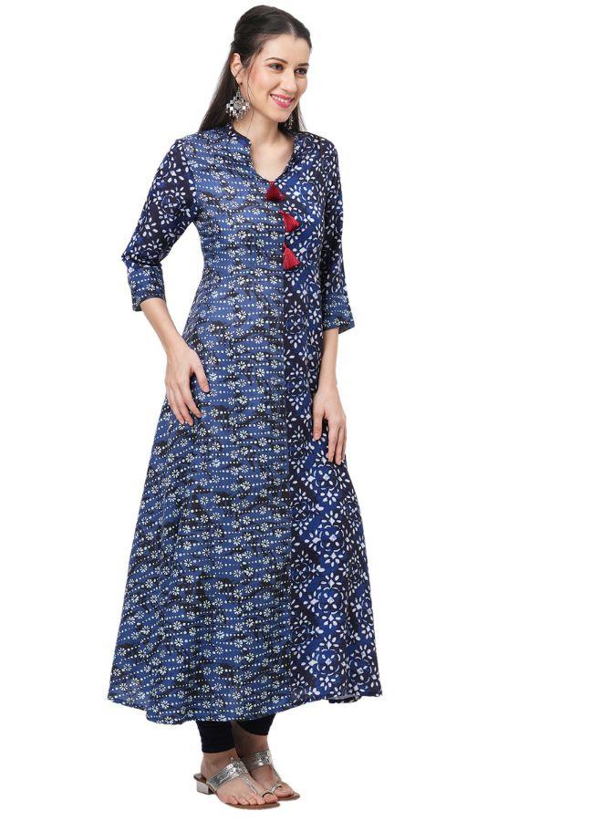 Multi Print Flared Kurti