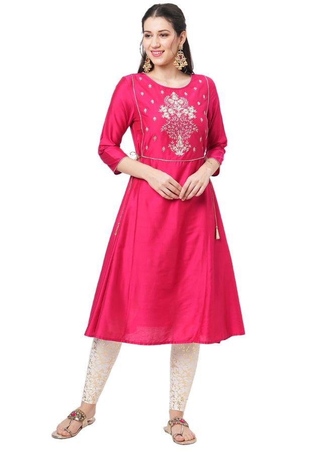 Embroidered Yoke Kurta