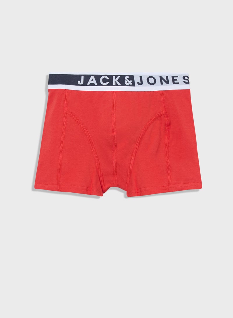 Youth 3 Pack Logo Waist  Boxers