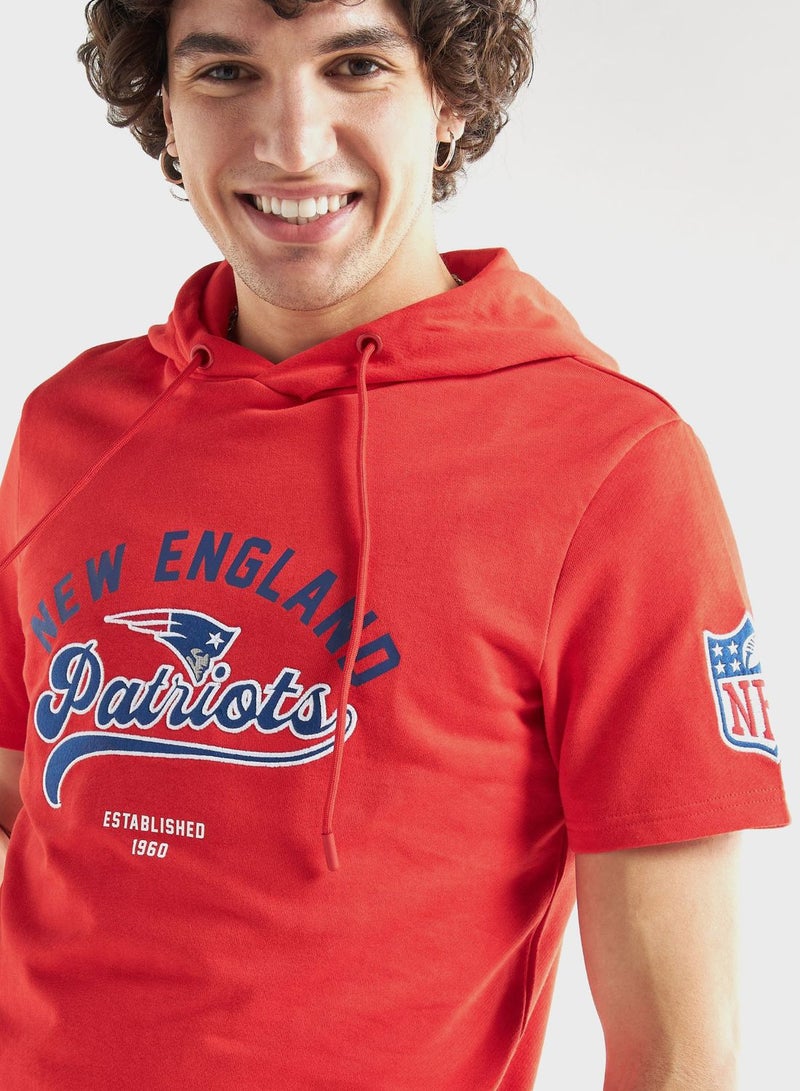 New England Print Hooded T-Shirt