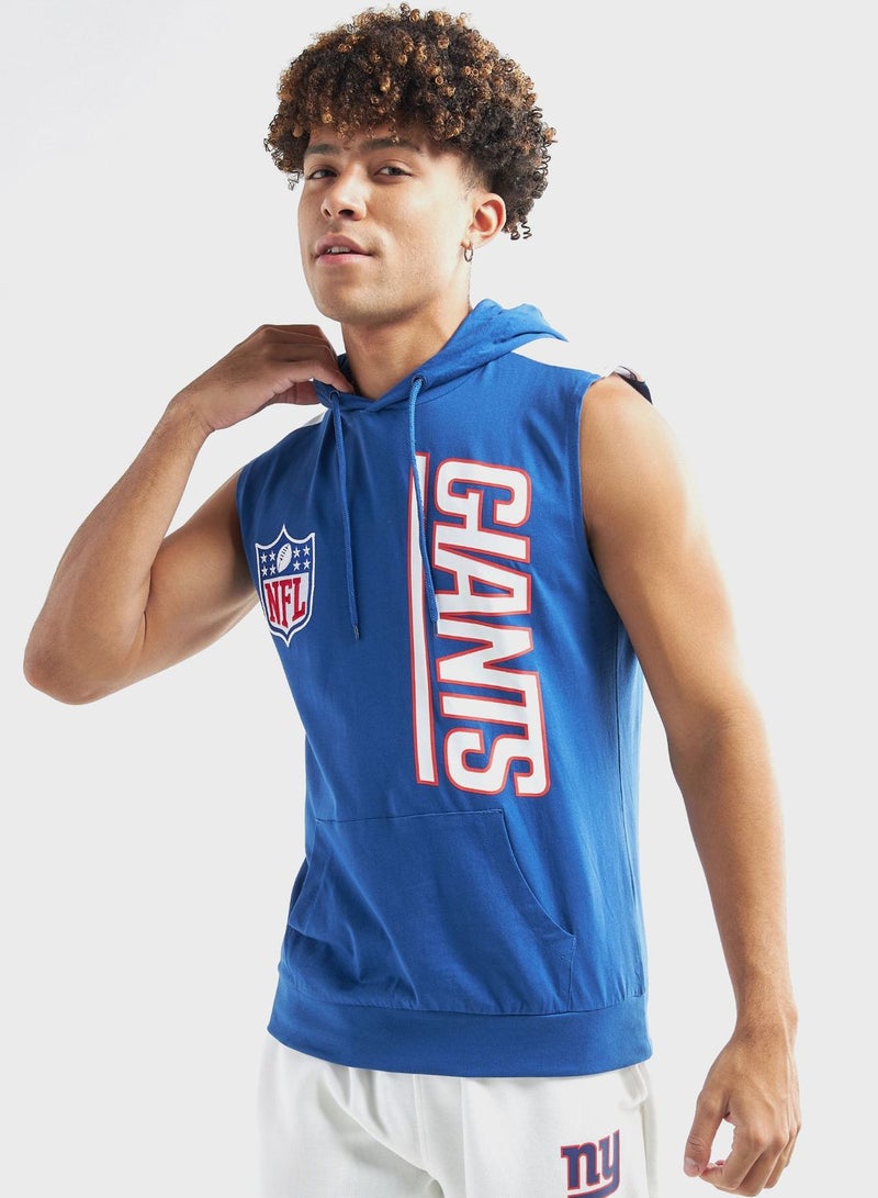 Giants Print Hooded Vest