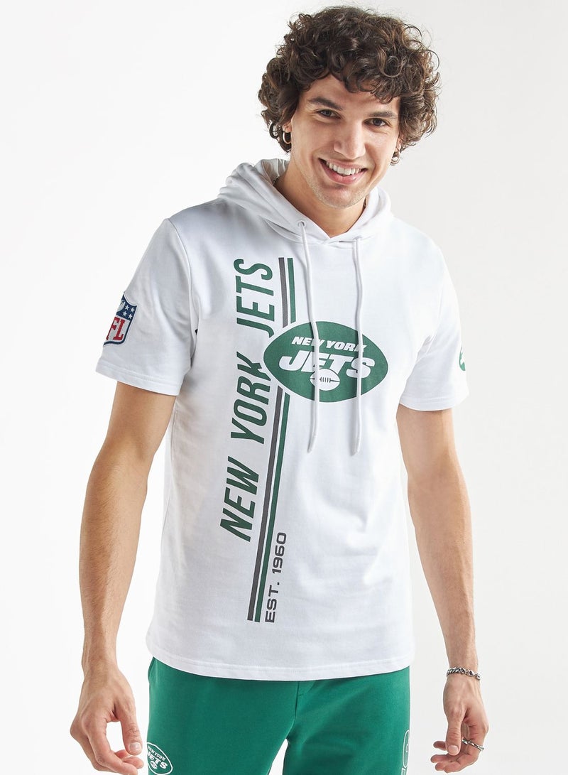 New York Print Hooded T-Shirt