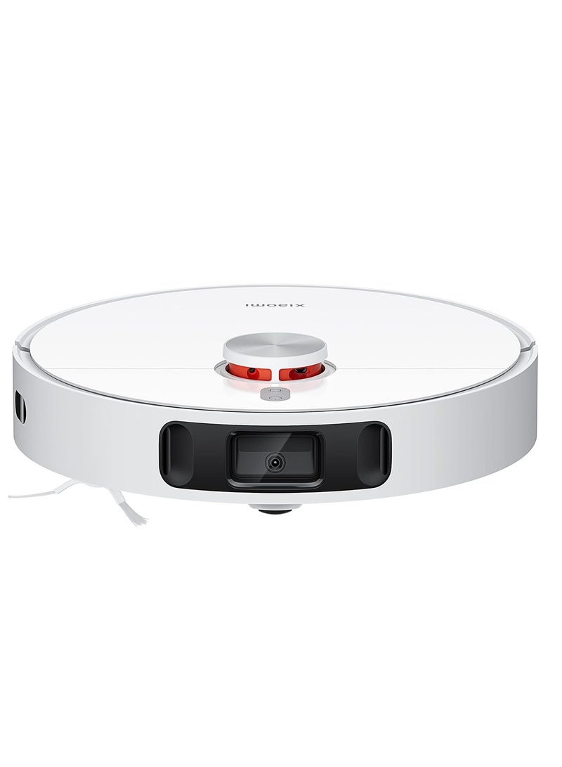 Robot Vacuum+X10 With Smart All-In-One Cleaning Station Recognize Advanced Barriers AI 3D Powerful Suction 4000 Pascal, High Speed Rotation, 3 White Water Volume Settings 2500 mW ‎B101GL White