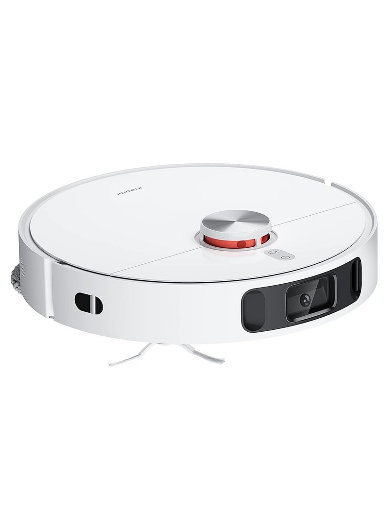 Robot Vacuum+X10 With Smart All-In-One Cleaning Station Recognize Advanced Barriers AI 3D Powerful Suction 4000 Pascal, High Speed Rotation, 3 White Water Volume Settings 2500 mW ‎B101GL White