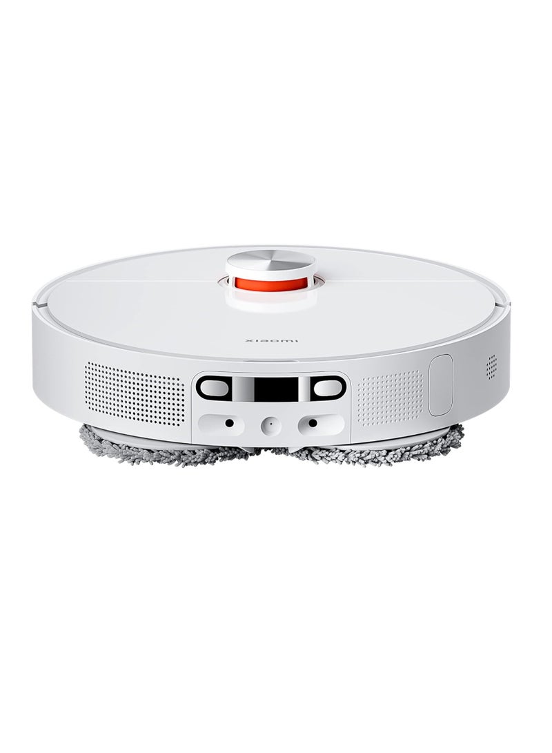 Robot Vacuum+X10 With Smart All-In-One Cleaning Station Recognize Advanced Barriers AI 3D Powerful Suction 4000 Pascal, High Speed Rotation, 3 White Water Volume Settings 2500 mW ‎B101GL White