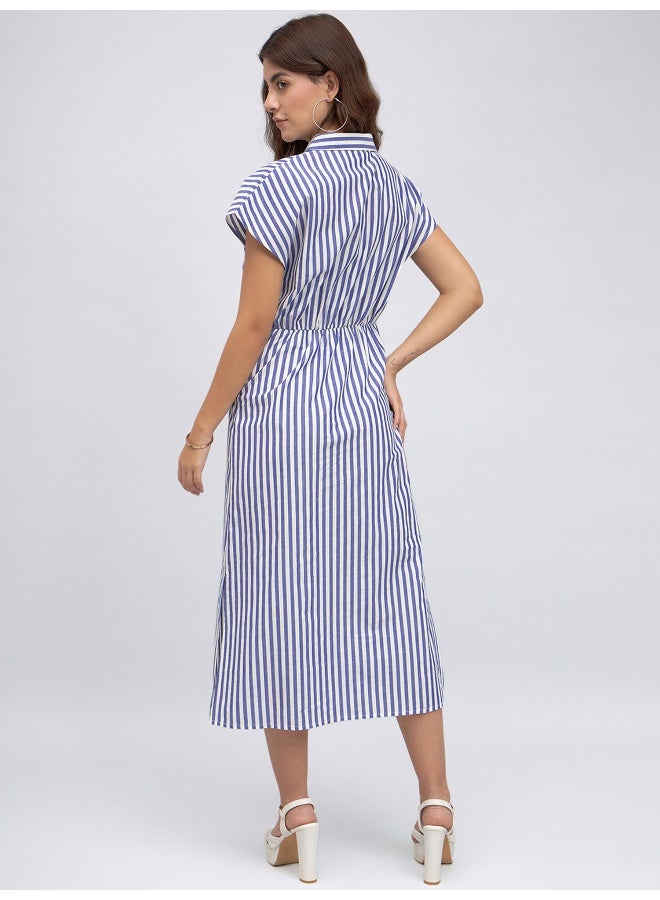 Striped Tie-Waist Dress