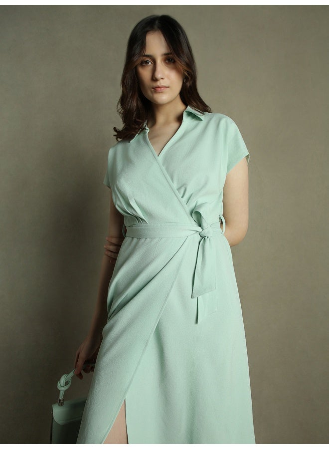 Mint Wrap Dress