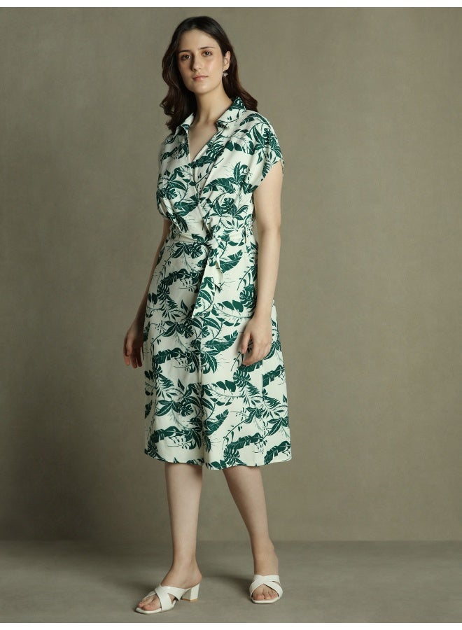 Tropical Print Dress