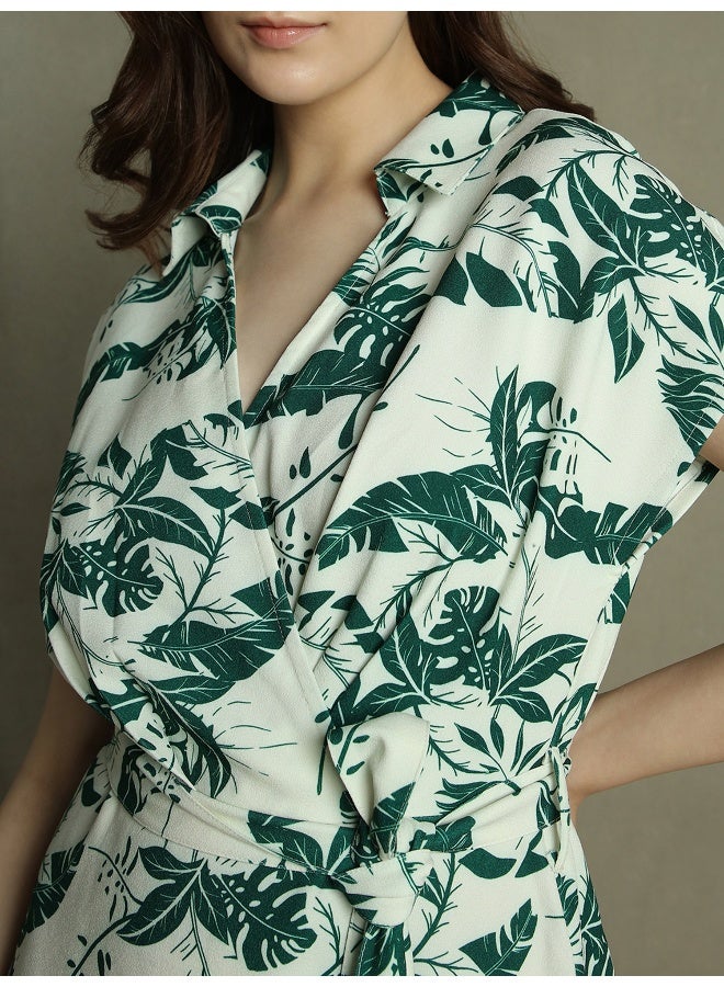 Tropical Print Dress