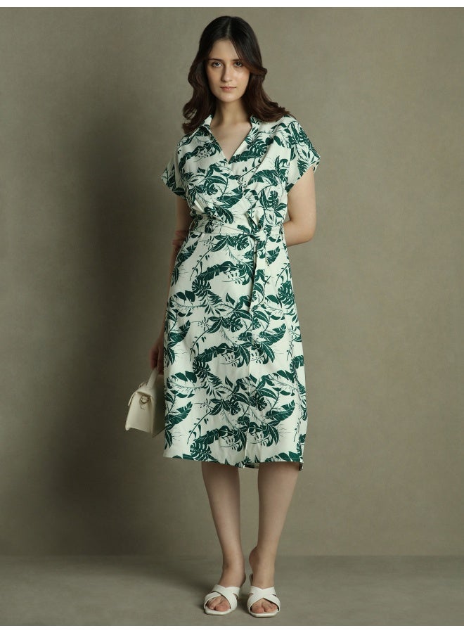 Tropical Print Dress