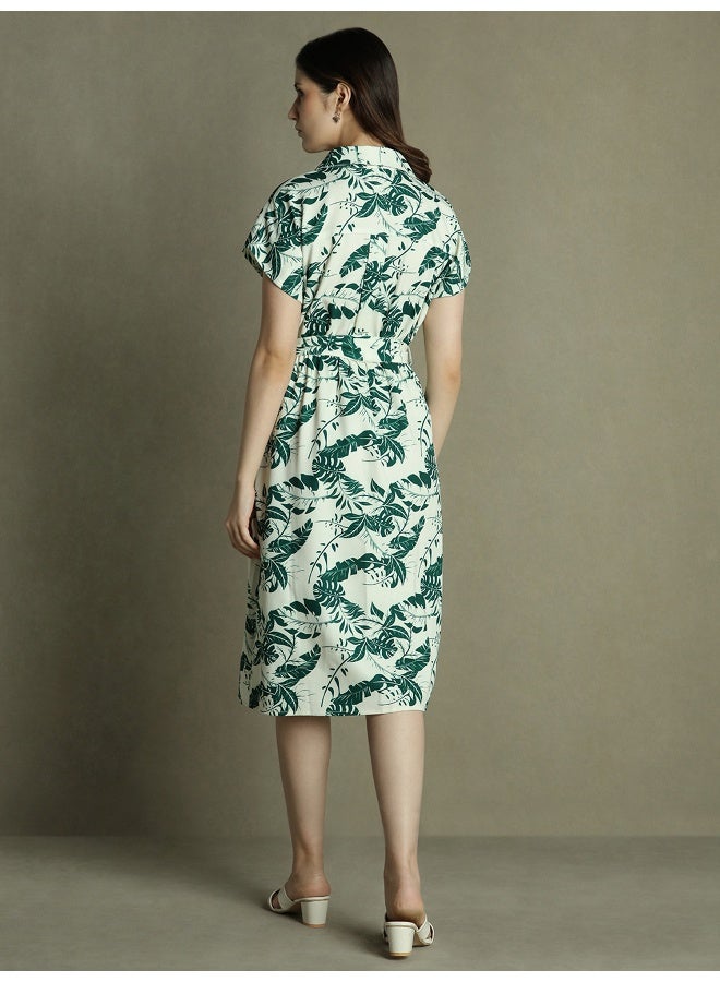 Tropical Print Dress