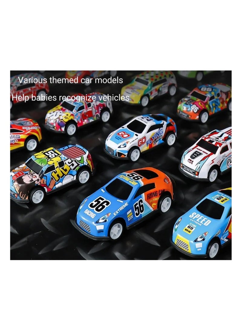 50 alloy simulated pull-back fleets, various multi-color models, suitable for boys and girls over 3 years old