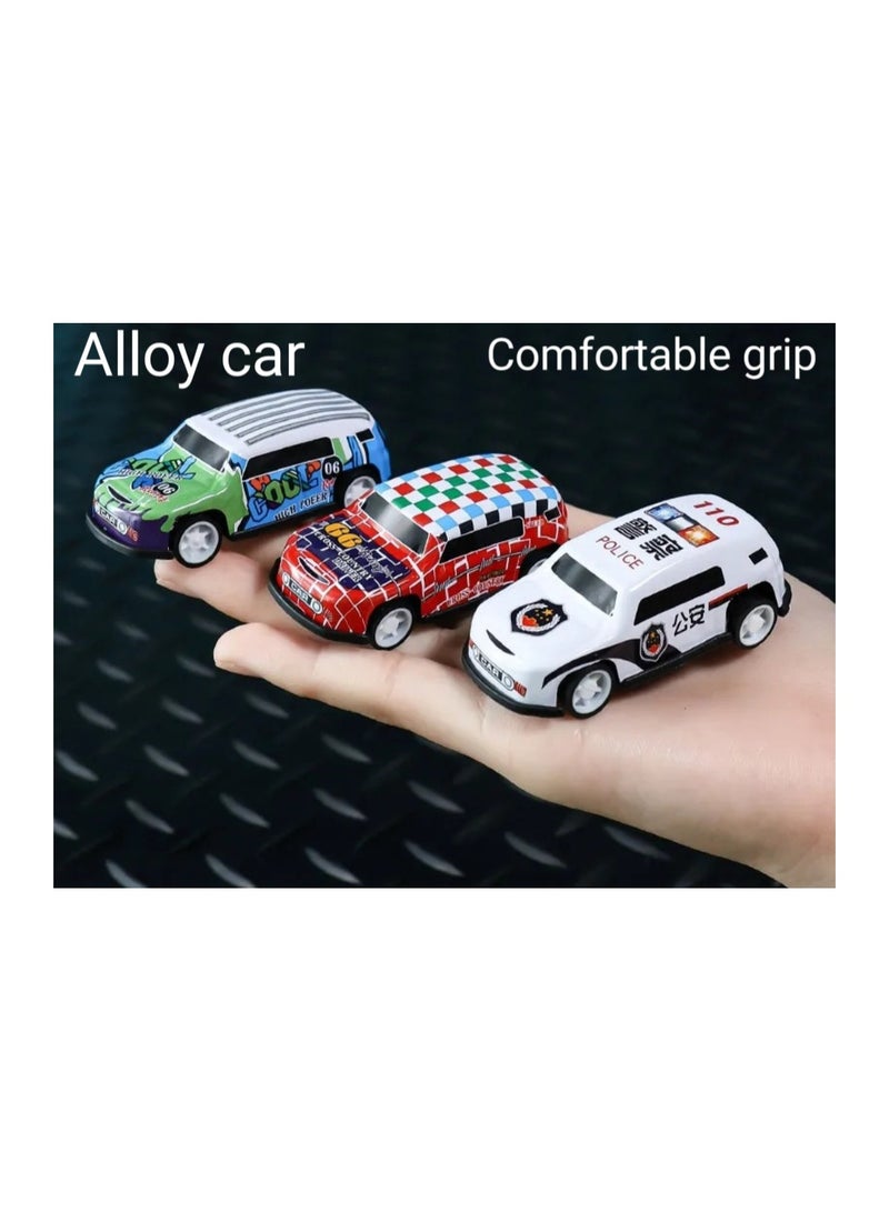 50 alloy simulated pull-back fleets, various multi-color models, suitable for boys and girls over 3 years old