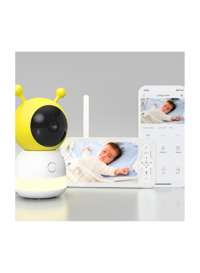 Promage Connect Smart WIFI 5” Baby Monitor With PTZ Camera