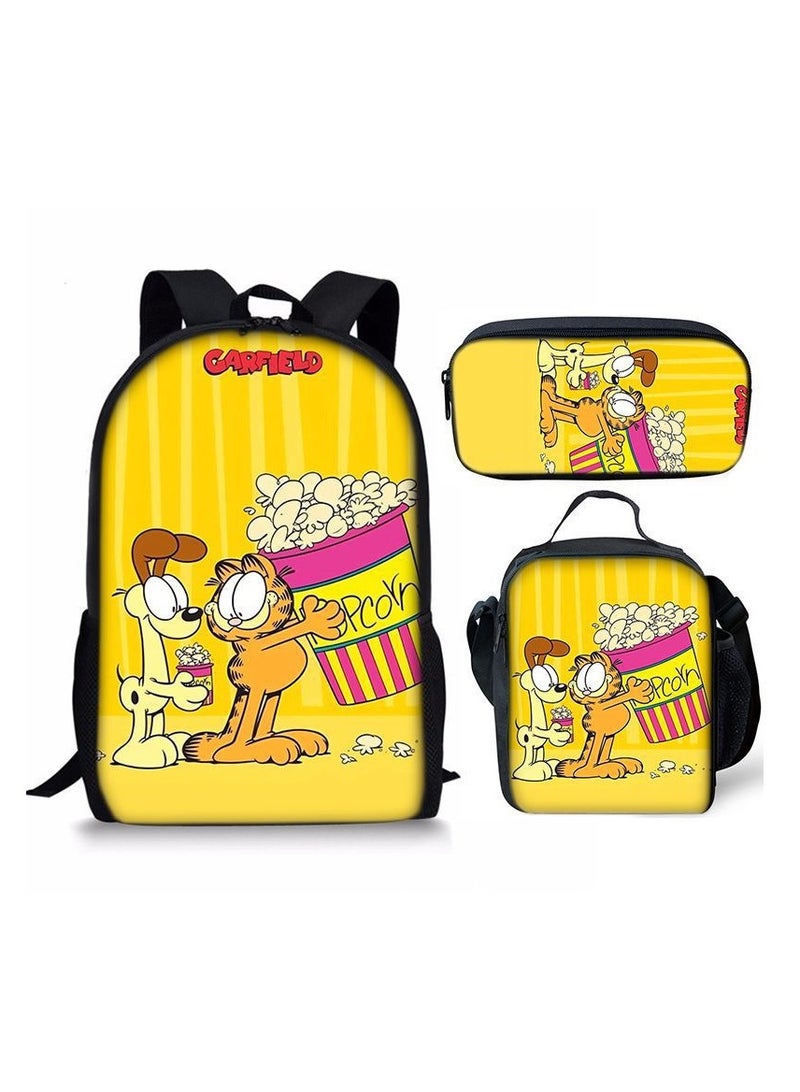 New Style Cartoon Student Backpack Three-Piece Set 29*42*16cm