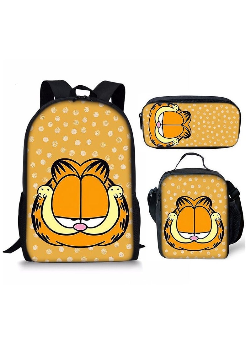 New Style Cartoon Student Backpack Three-Piece Set 29*42*16cm