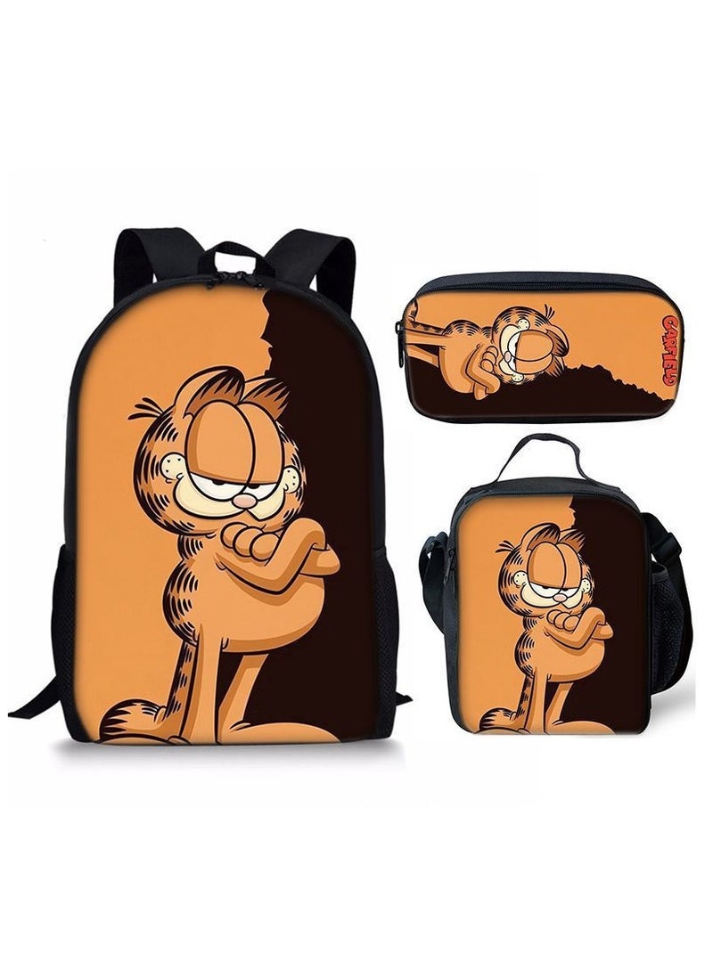 New Style Cartoon Student Backpack Three-Piece Set 29*42*16cm