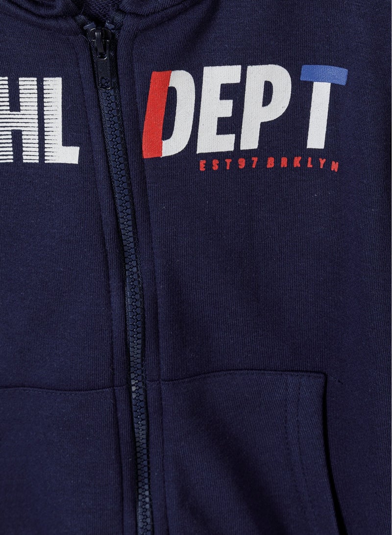 Kids Athletic Zip Up Hoodie