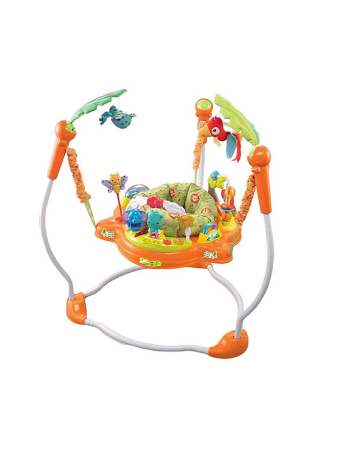 Adjustable Spinning Seat Sturdy Durable Jungle Jumper With Light And Music Cradle